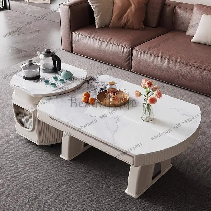 

Electric Coffee Table Dining Table Dual-purpose Household Modern Household Multi-functional Integrated Lifting Coffee Table
