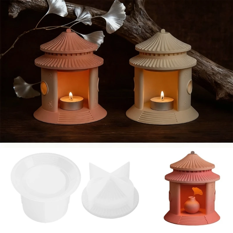 

H7EB Высокотемпературная форма для свечей в форме дворцов с культурным дизайном для свечей ручной работы