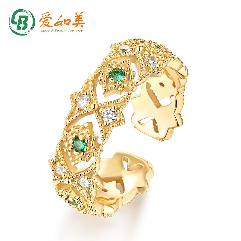 

18K Gold PT950 Platinum Silver Plated 7-layer Gold Lace Lace Ring for Women, Japanese and Korean Creative Student Bracelet