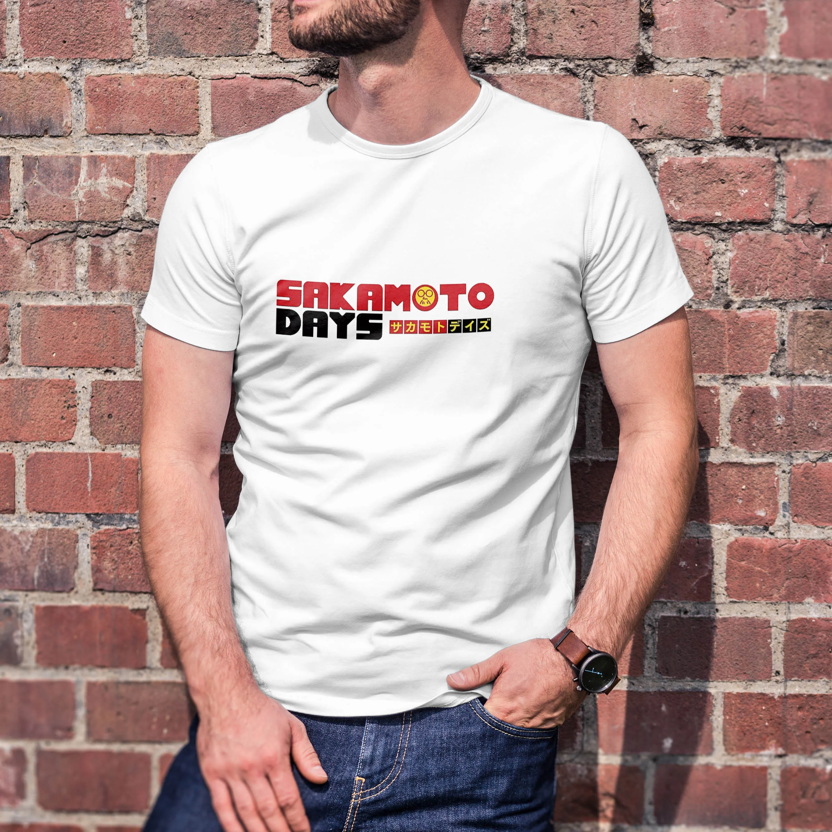 Sakamoto Days T-sihrt LOGO 2025 Graphic Men's and Women's 100% Cotton Crewneck Short-sleeved Breathable T-shirt
