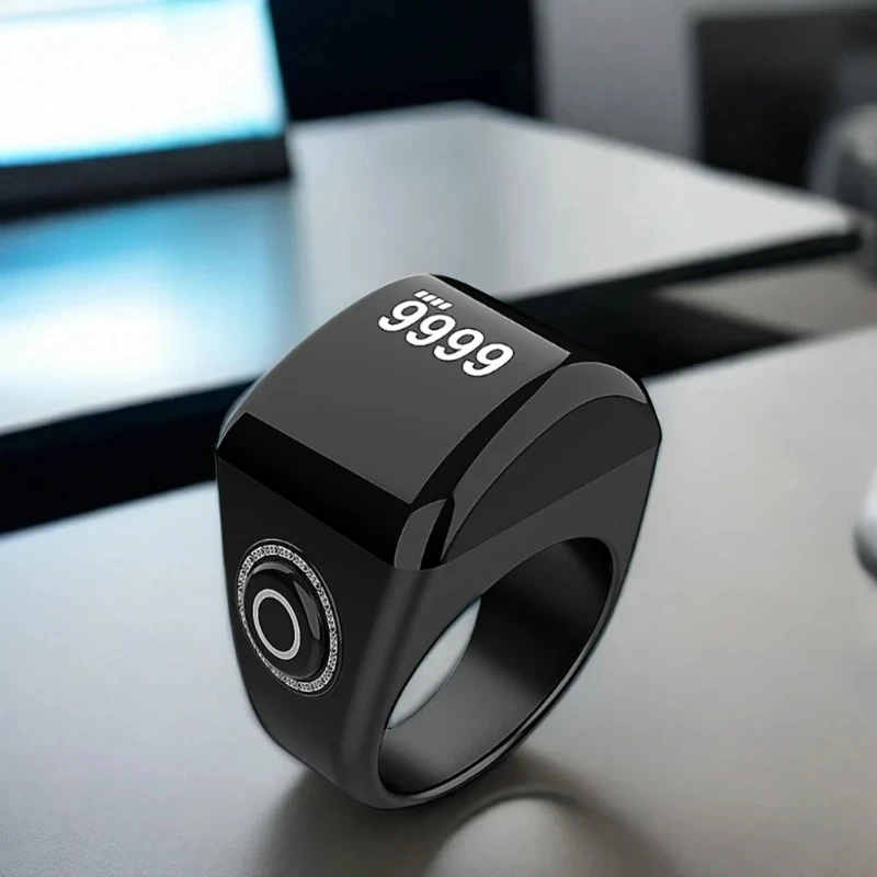 Smart tasbih TALLY Digital Counter สำหรับชาวมุสลิม tasbeeh zikr Ring 5เครื่องเตือนการสั่นสะเทือนเวลาสวดมนต์กันน้ำ