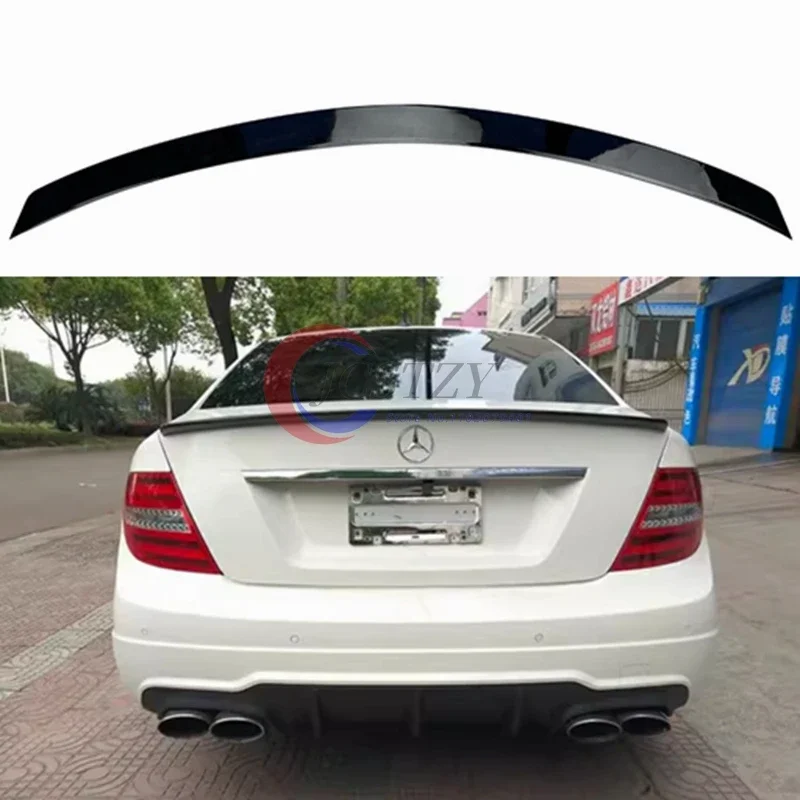 For Mercedes Benz W204 C class 4 Door Sport Spoiler 2007-2014 C180 C200 C220 C260 C300