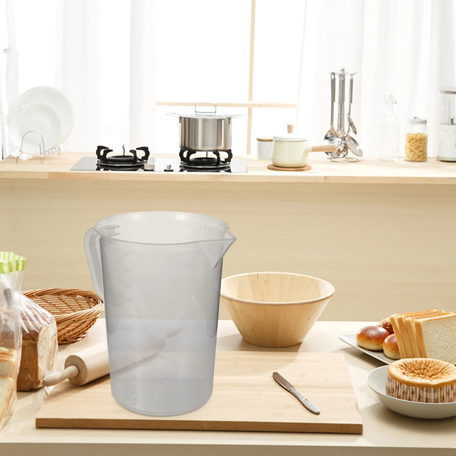 

High Quality Plastic Measuring Jug with Measurement Scale Reusable Cup for Baking Oil Juice Cream Kitchen Cooking Tool Home Use