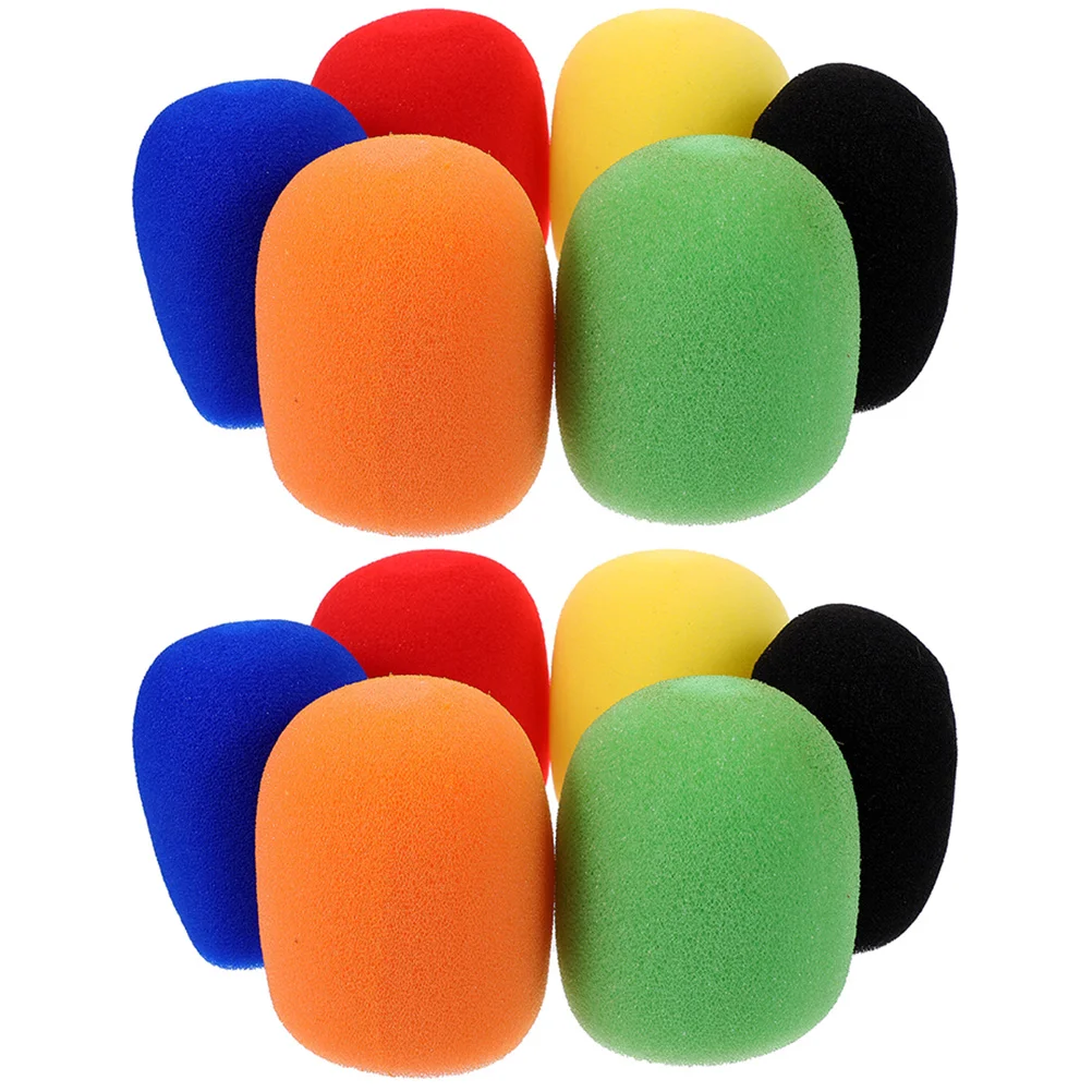 

12 Pcs Microphone Case Cover Windscreen for Lapel Stage Sponge Microphones Accessories