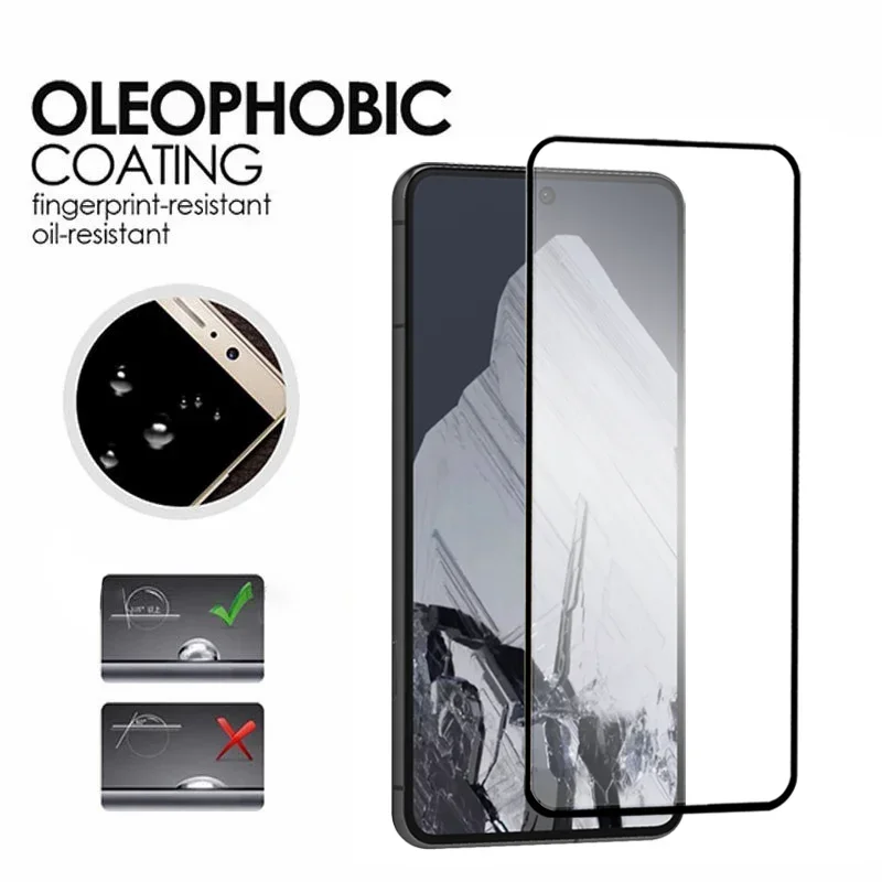 4PCS 10D HD Tempered Glass For Google Pixel 8 7 6 5 4 Pro XL Full Cover Screen Protector For Google Pixel 8A 7A 6A 5A 4A Glass