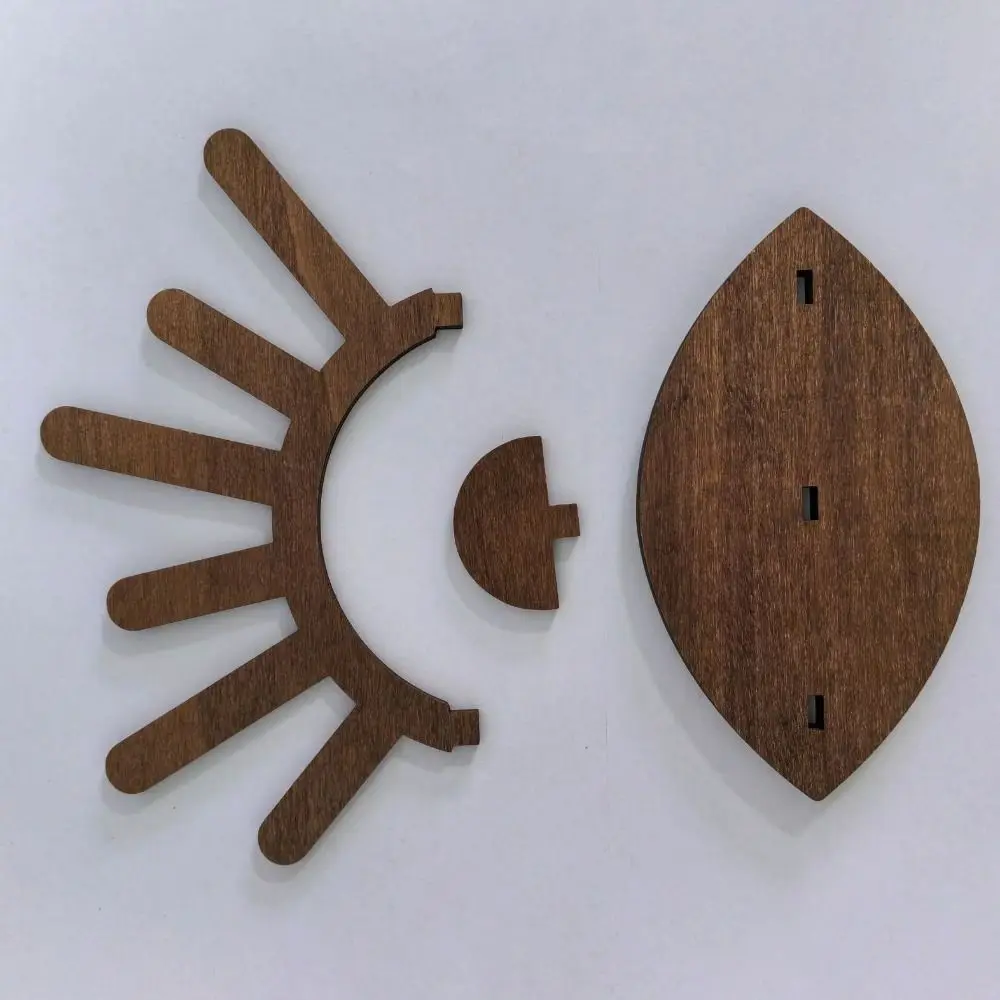 

Retro DIY Wooden Jewelry Holder Handicraft Storage Jewelry Display Stand Ornaments Necklace Bracelet Ring Display Rack Ornaments