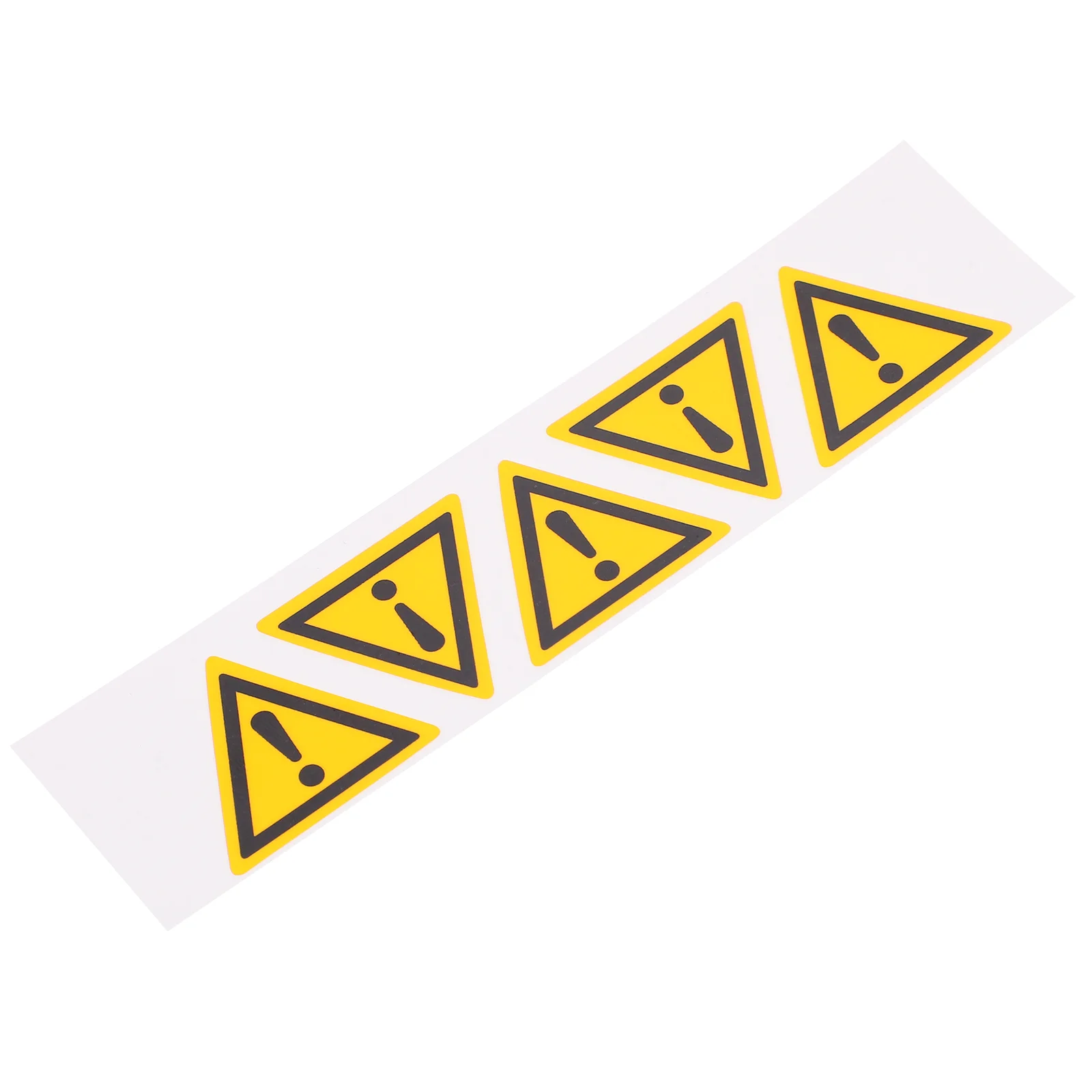 5 Pcs Sticker Danger Exclamation Mark Car Stickers Yellow Triangle Sign Pp Synthetic Paper