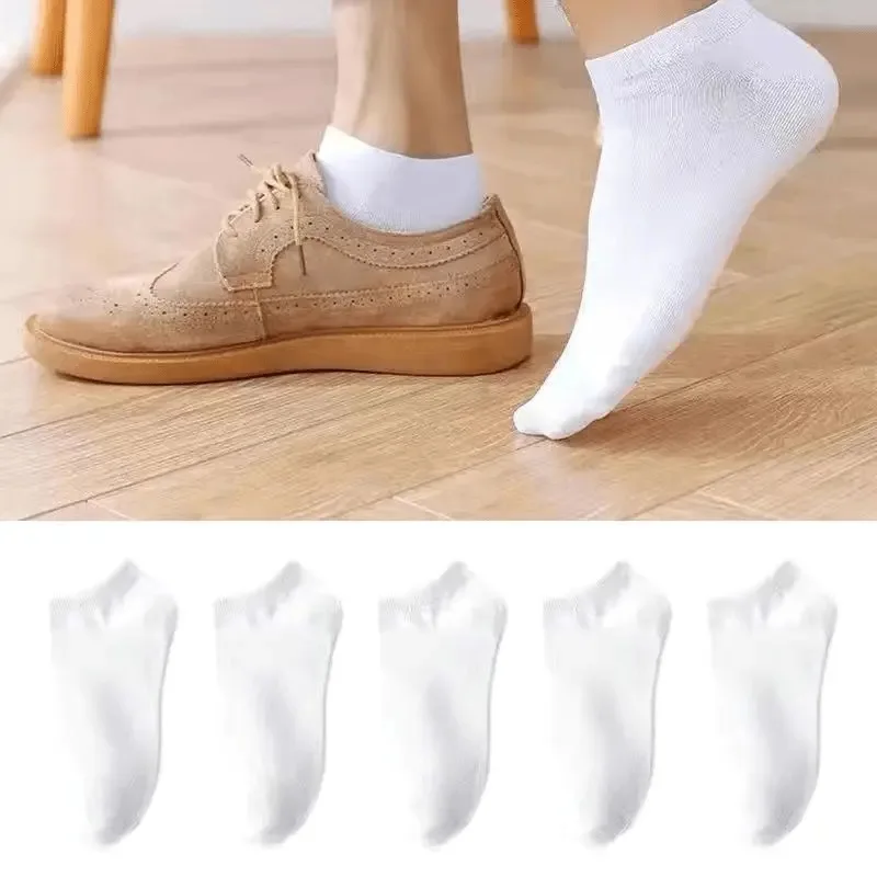 

100pcs Disposable Short Socks Men Wear Resistant Odor Proof Solid Color Breathable Casual Business Furniture Women Accessories