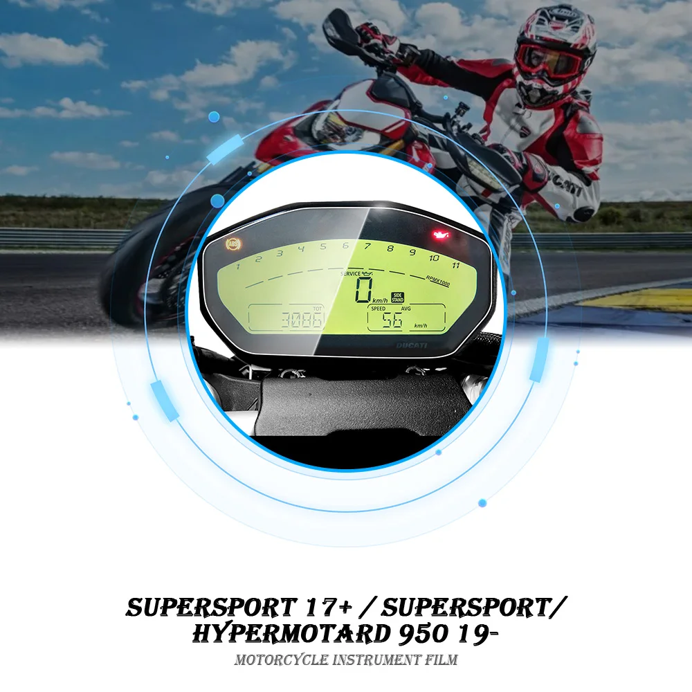 Motorcycle Instrument Cluster Scratch Protection Film Dashboard Screen Protector FOR DUCATI SUPERSPORT 2017 HYPERMOTARD 950 2019