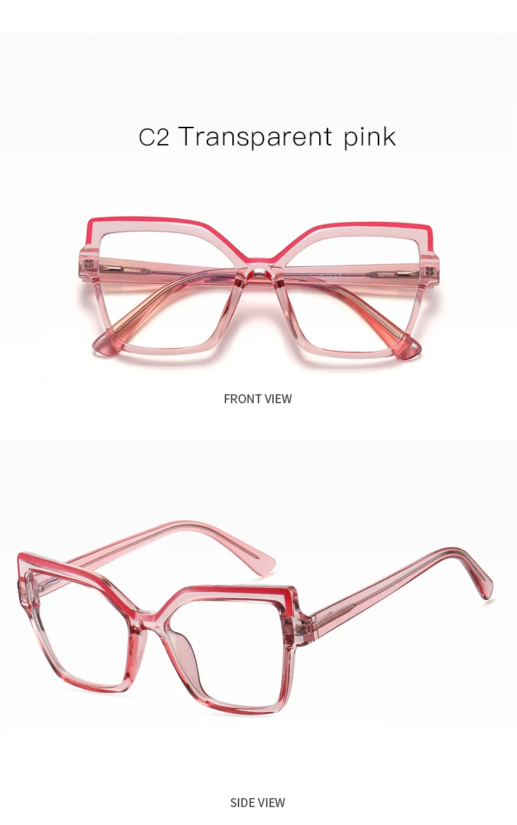 Legierung Rahmen Brille Vollrand Brillen Frauen Frühling Scharniere Kurzsichtig Oculos De Grau Brille 95977 – Detail 15
