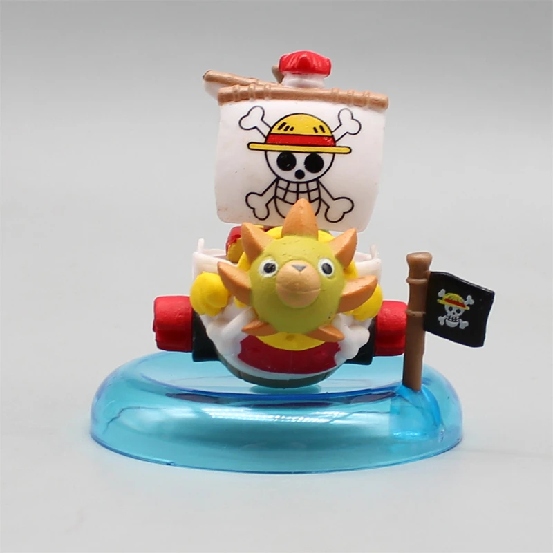 

6.5cm 8pcs One Piece Goingmerry Thousand Sunny Anime Figure Model Statue Boys Collection Desktop Decoration Ornament Toys Gifts