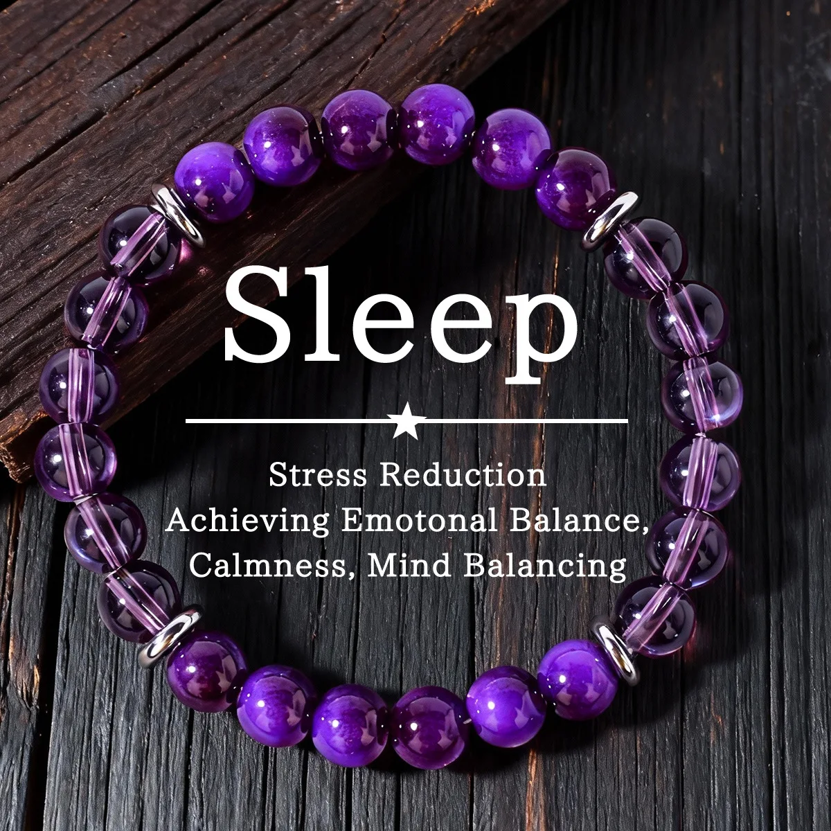 1pc Elegant Summer Accesorios Purple Bracelets for Friend Birthday Gift Epiphany Women's Gift Natural Stone Purple Bracelet