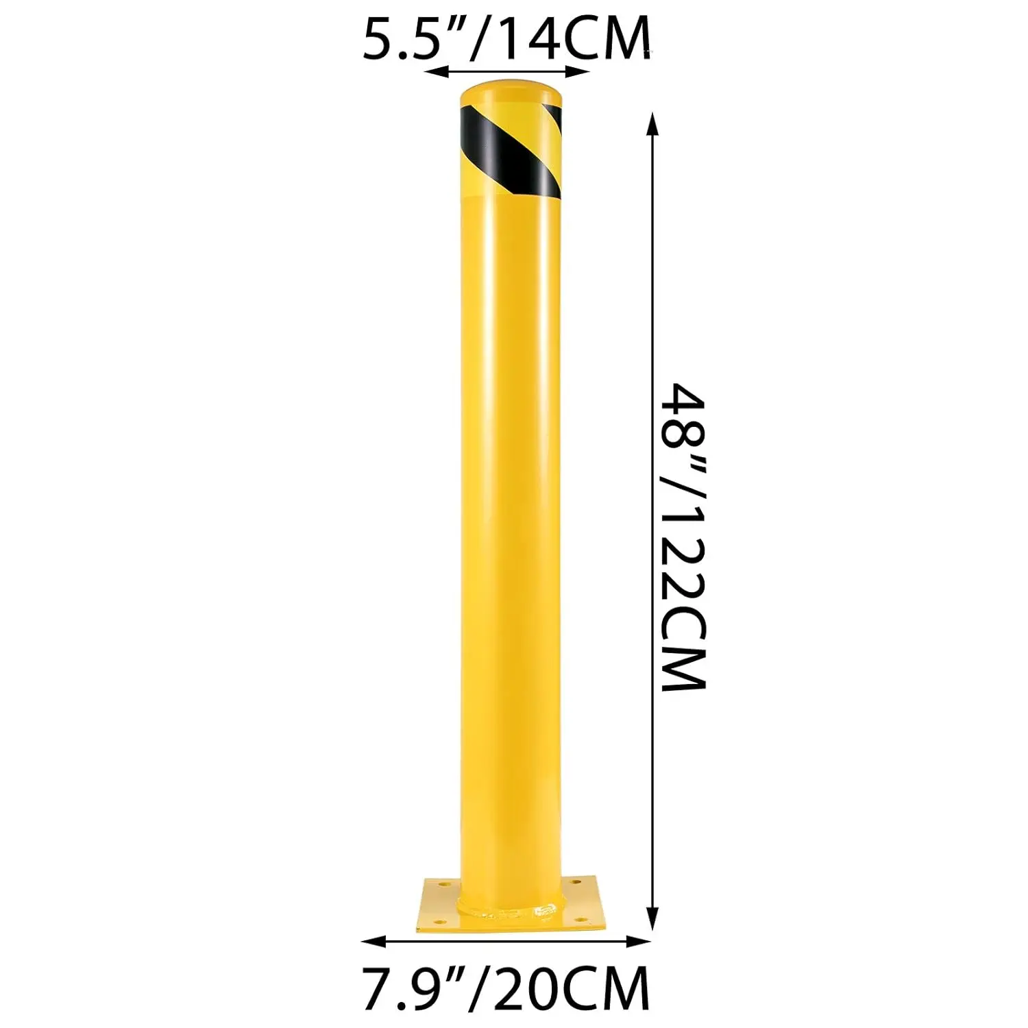 Safety Bollard 48-5.5, Safety Barrier Bollard 5-1/2