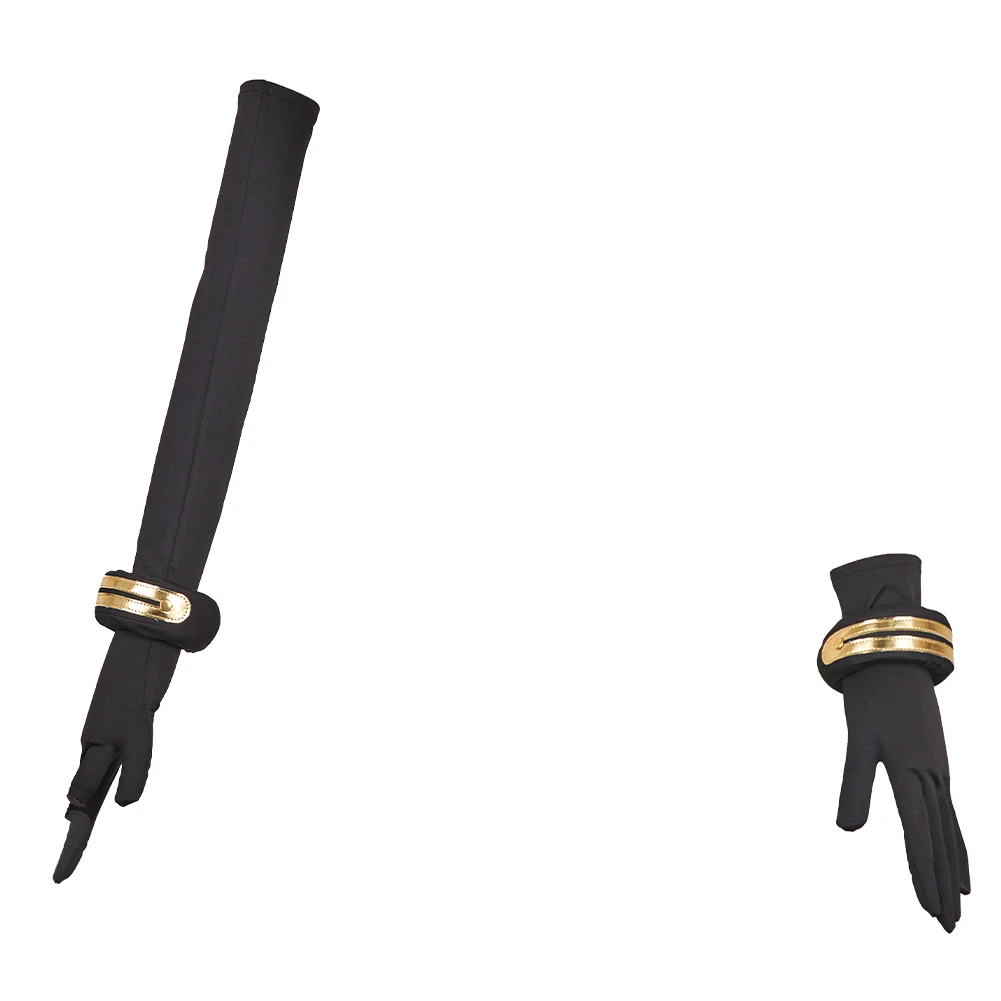 Jogo lol arcane caitlyn cosplay luvas anéis de mão acessórios traje feminino roleplay roupas adereços luvas pulseiras dia das bruxas