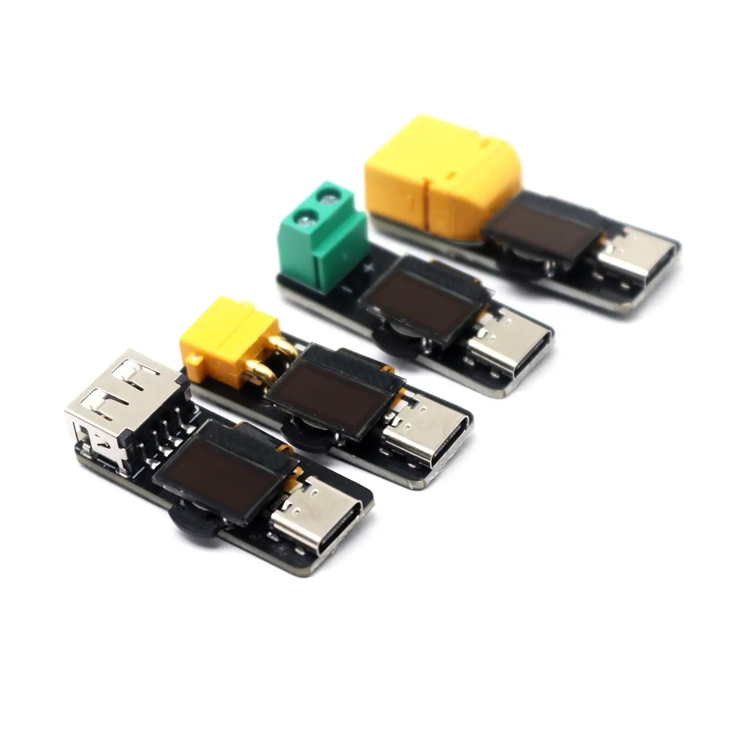 PD3.1 EPR Voltage Decoy Fast Charging W LCD Display 5V 9V 15V 20V 28V Trigger TYPE-C To DC XT30 XT60 USB Model Aircraft Charger