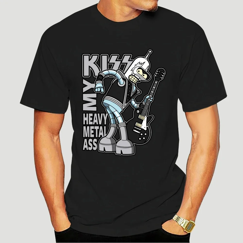 

2023 Summer Street Fashion Couple Tops Simple Bender Metal My Ace Parody Funny New Casual Black Unisex Shirt