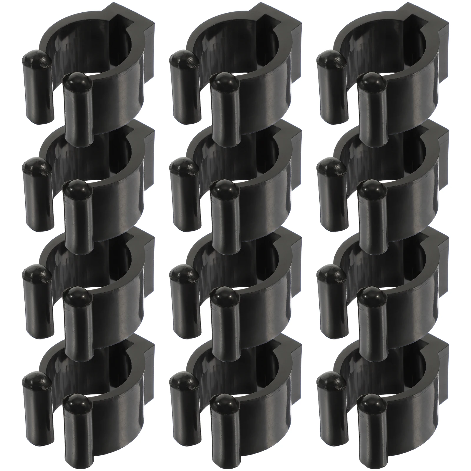 

12pcs Holder Clip for Fishing Rod Rack Pool Cue Fishing Pole Display Stand Durable Bracket Rack Storage Hanger