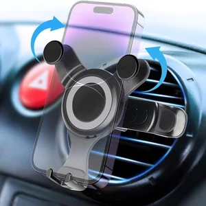 Mercedes Benz Abces Class GLC GLE GLS AMG W205 W213 E200 W247 A250用の携帯電話用の車の丸いエアアウトレットホルダー 8ベストセールスメルセデスベンツC200電話ホルダー - №7