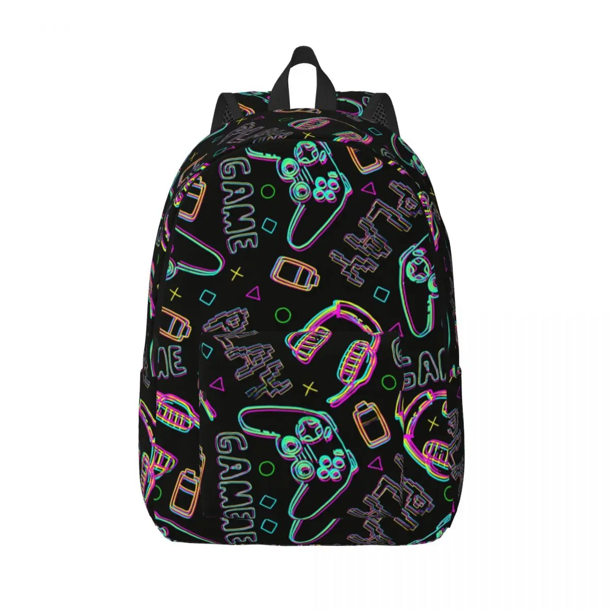

Video Game Gaming Controller Backpack for Men Women Casual Student Hiking Travel Daypack College Canvas Bags Sports