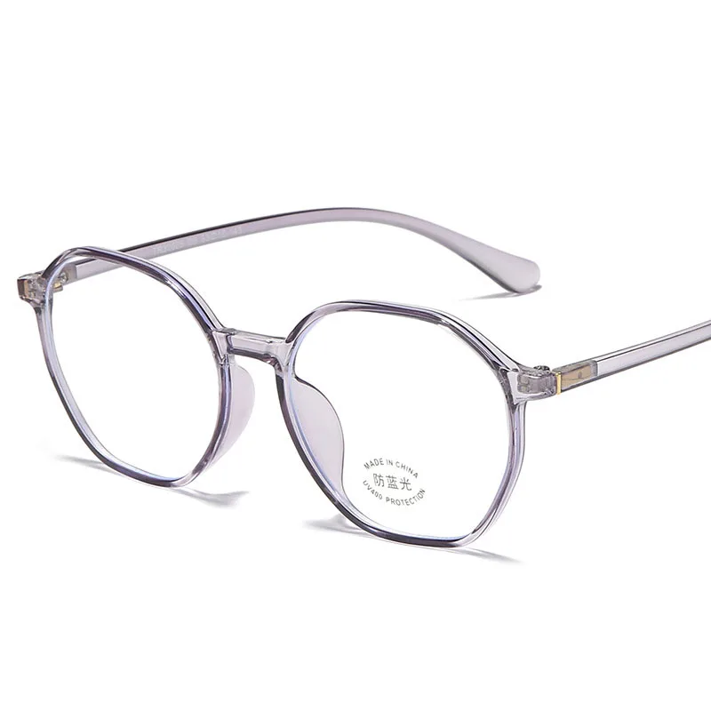 TR90 Material Eye Glasses Frames Women Polygon Shape Anti Blue Light Men’s Eyewear Frames Light Weight Computer Glass