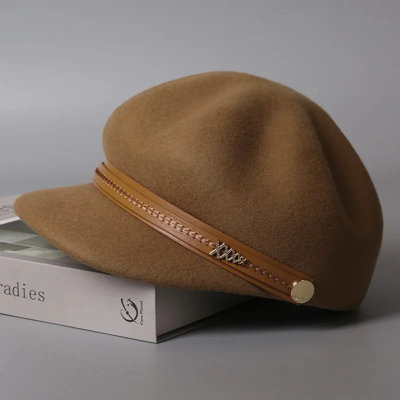 المرأة قبعة ورأى الصوف قبعة حجر الراين الديكور حافة قناع الخريف الشتاء الدافئة ملحق للخارجية الطقس البارد #5