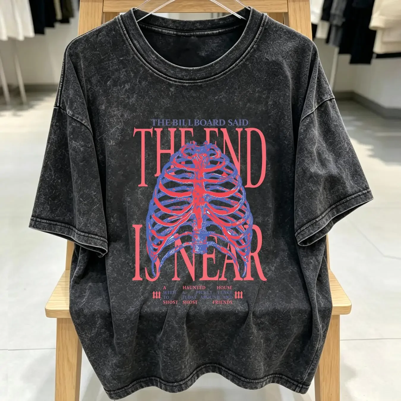 washed T Shirt Phoebe Bridgers I Know The End Vintage Retro rock music W02019 vintage Washed Casual graphic Versatile