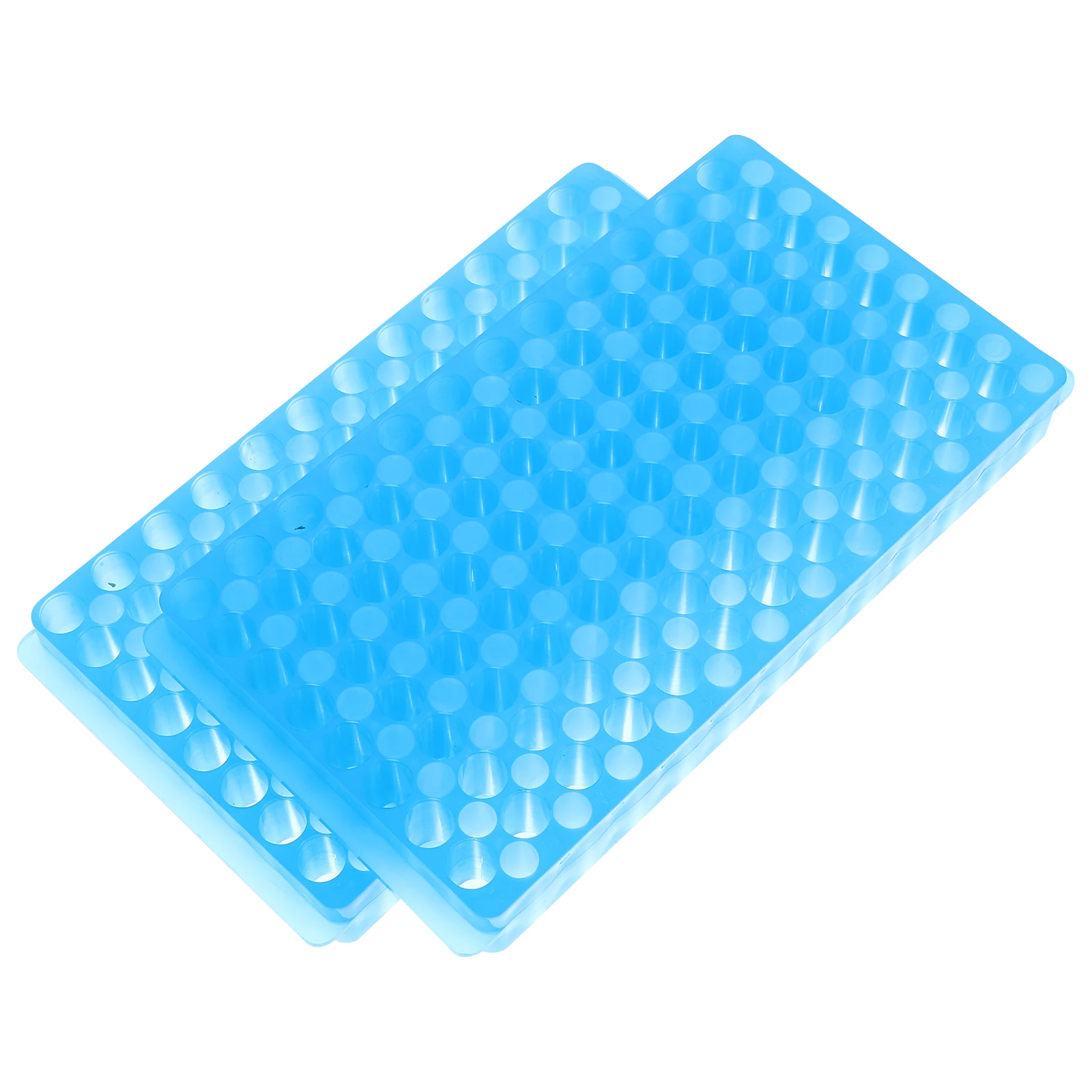 

2 Pcs Test Tubes Rack Holder Organizer Lab Blue Centrifugal Storage Racks