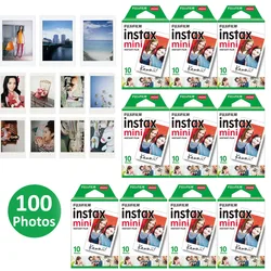 10-100 Sheets Of FUJIFILM White Edge Photo Paper Mini 11 8/9/7s/25/90/12 Universal 3 inch One-time Imaging Fujifilm Photo Paper