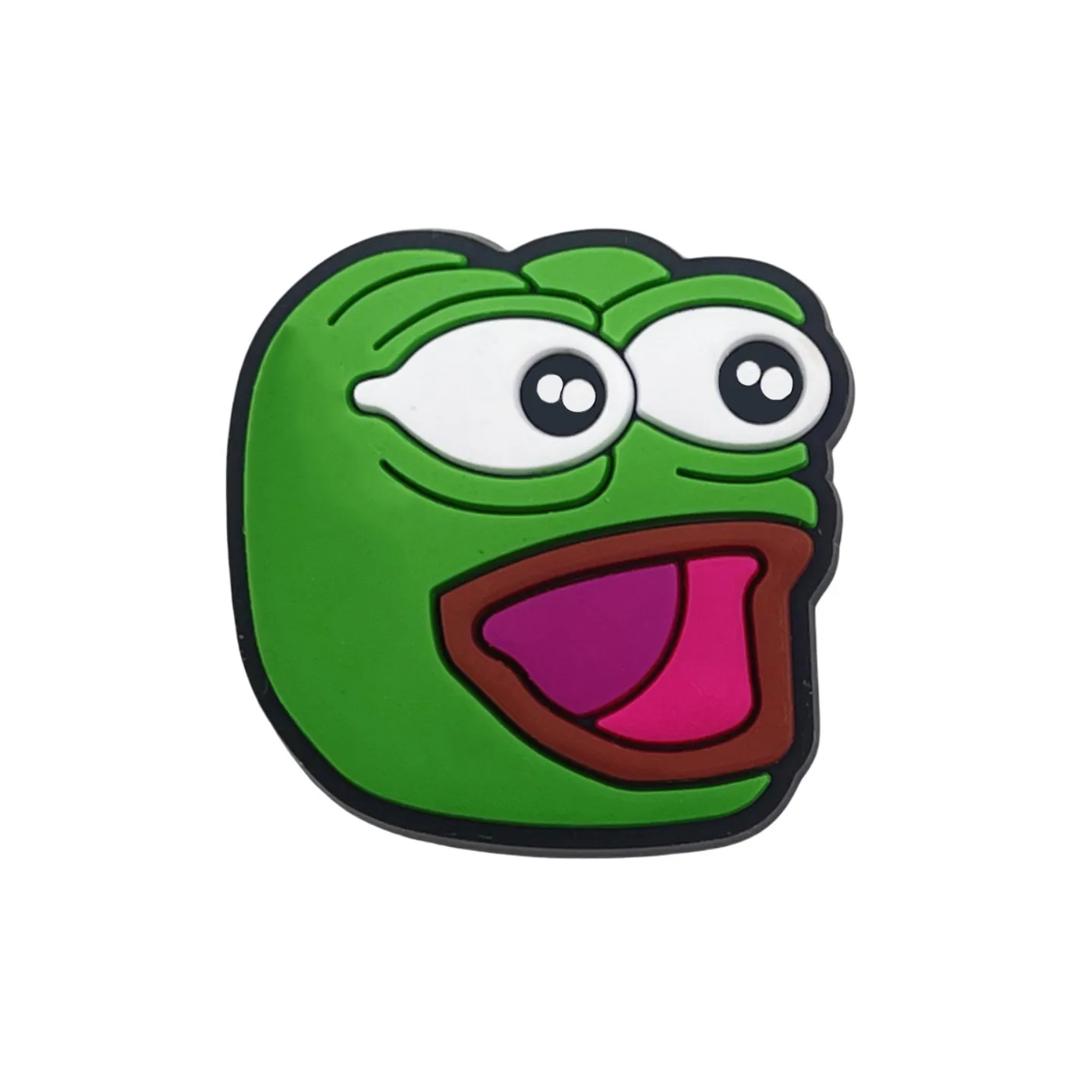 Cartoon Sad frog Hole Shoe Accessories Pattern Shoe Charms Quirky Style DIY Sandal Shoe Decorations