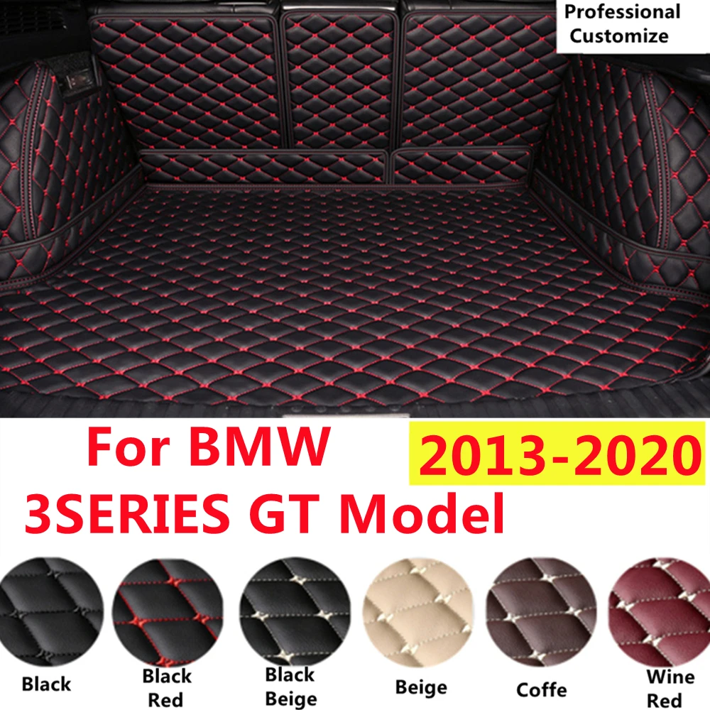 

SJ Custom Full Set Fit For BMW 3Series GT 2020 2019 2018 2017 2016-2013 Waterproof Car Trunk Mat Tail Boot Tray Liner Rear Cargo