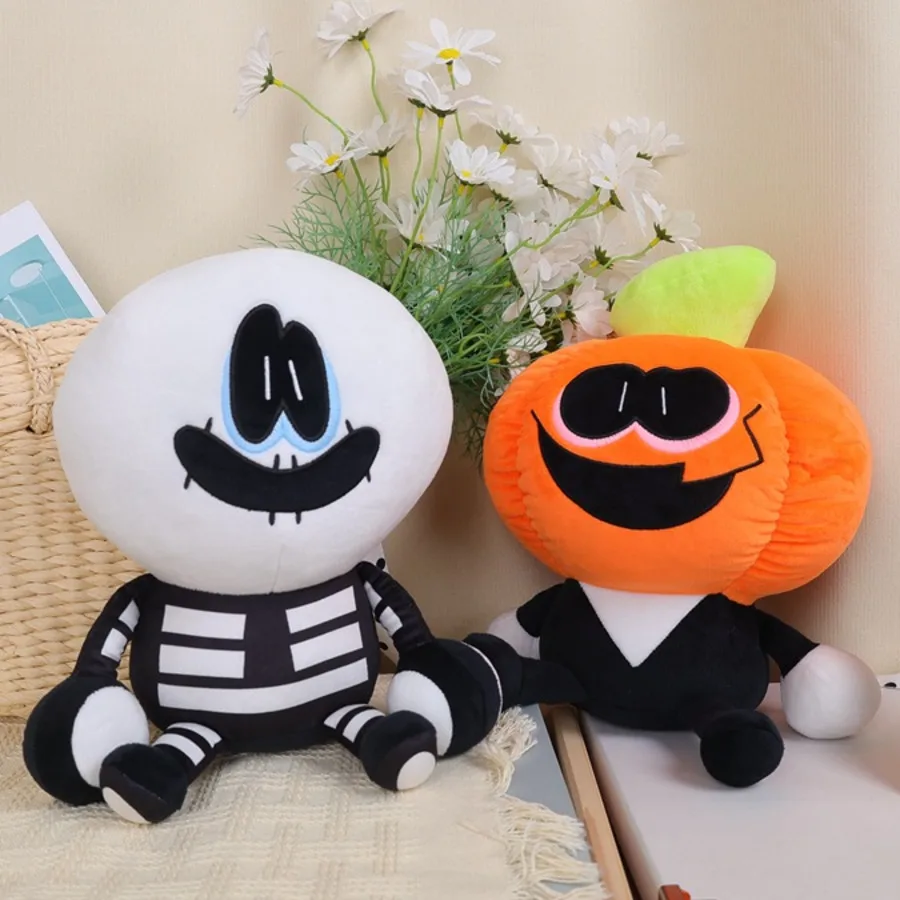 Spooky Month Plush Toys Hollow Sorrows Streber Plush Animation Puppet Friday Night Month Bob Dolls Skull Pumpkin Toys Kids Gifts