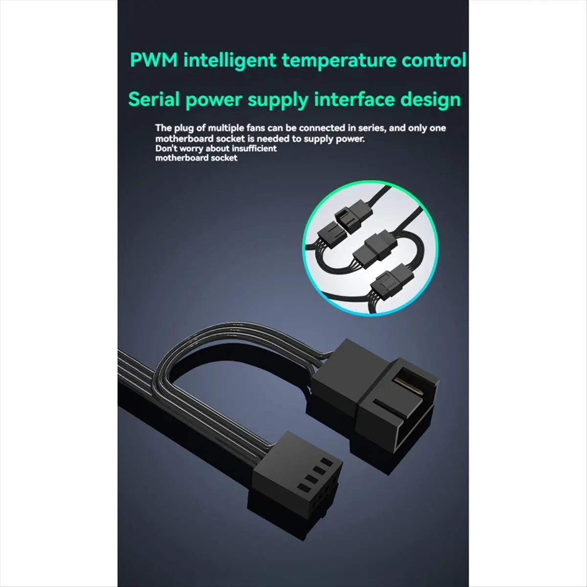 TCE  Computer Case Fan 120mm Quiet Cooling Fan 4PIN PWM Cooler Fan CPU Fan for Desktop Case