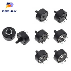 2PCS High Temperature Resistant Rotary Gear Switch 2 3 4 5 6 Band Knob Switch Of Juicer Mixer