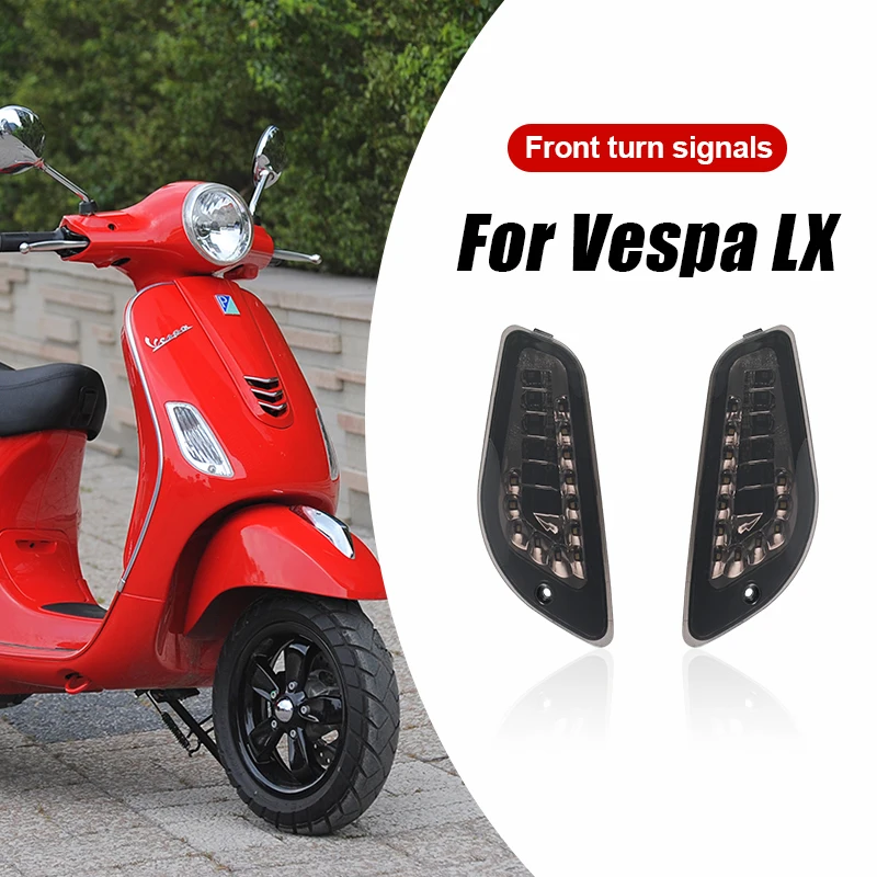 Smoke LED Front Turn Signal Light Indicators For Vespa LX