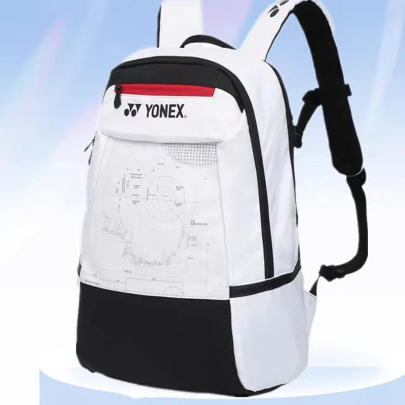 YONEX Tennis Backpack Unisex YY Badminton Bag Shoulders Large Capacity High Quality Water Proof Outdoor Casual Sports Racket Bag