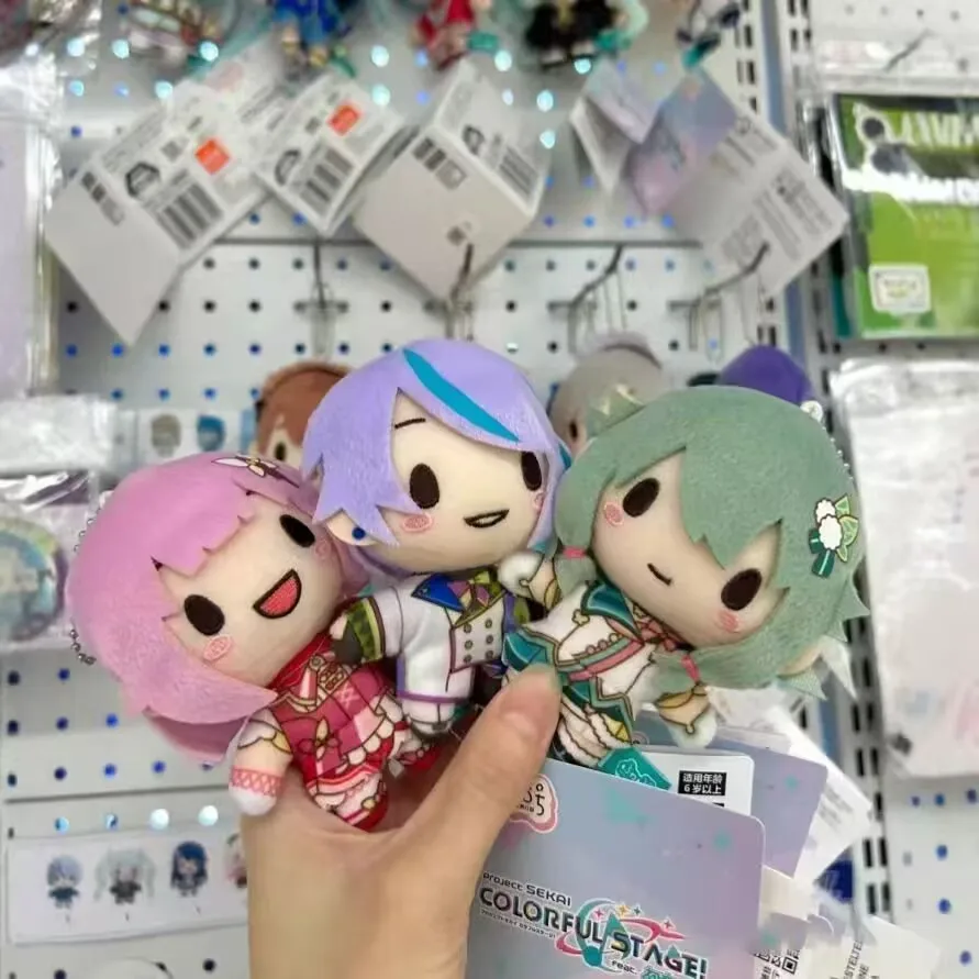 Original Hatsune Miku Plush Keychain Project Sekai Colorful Stage Pjsk Nesoberi Rabbit Ear Maid Anime Pendant Hanging Anime Fans