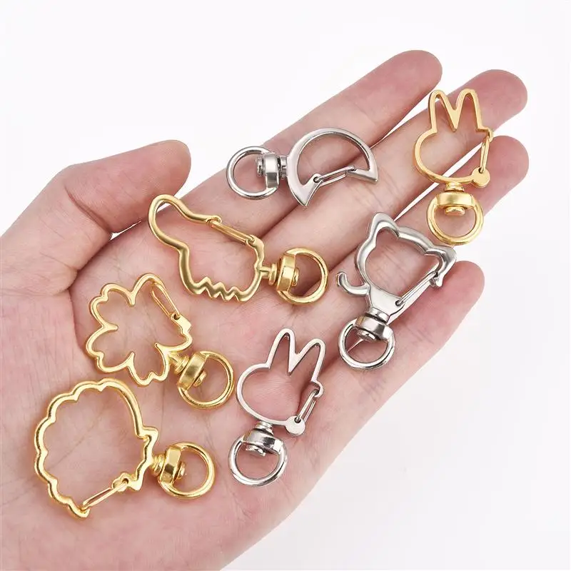 5 stuks ster pentagram holle sleutelhanger ringen sleutelhanger DIY accessoires karabijn sleutelhanger sieraden maken bevindingen