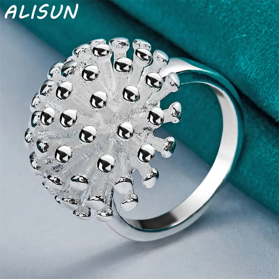 ALISUN-Anillo de boda geométrico de Plata de Ley 925 para mujer, joyería Grace, tendencia, regalos de fiesta de cumpleaños a la moda, tamaño 5-10