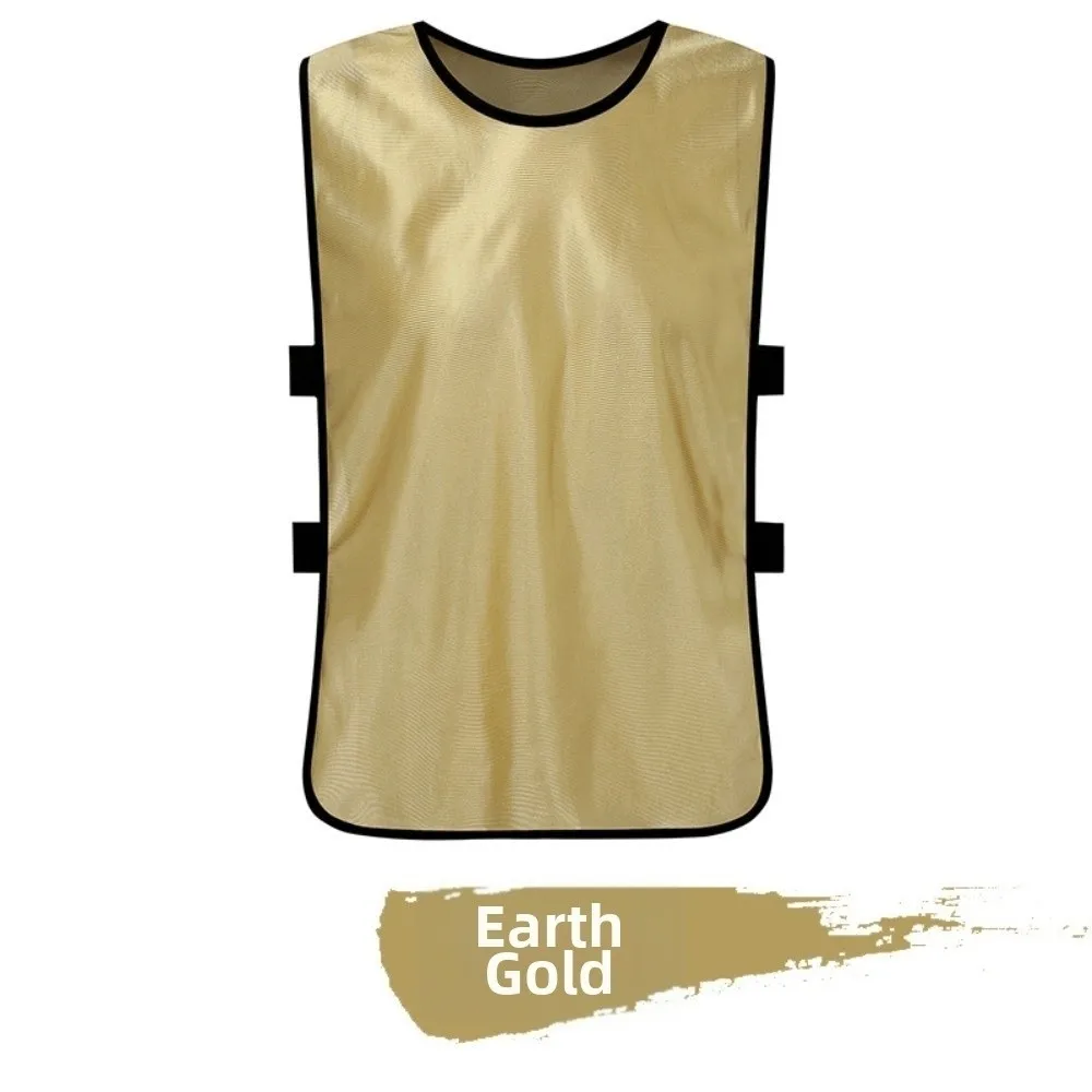 Quick Drying Sports Training Vest Mesh Fabric Sweat Uptake Football Bib Vest Custom Printed Logo 35*56cm Size Team Sports Jersey