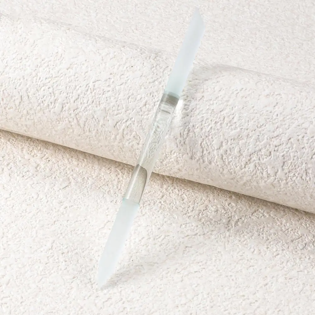 Lime à ongles en verre Double face, poussoir à cuticules, bâton de manucure, étui en simili cuir, outil pour enlever les cuticules, 2 pièces/ensemble