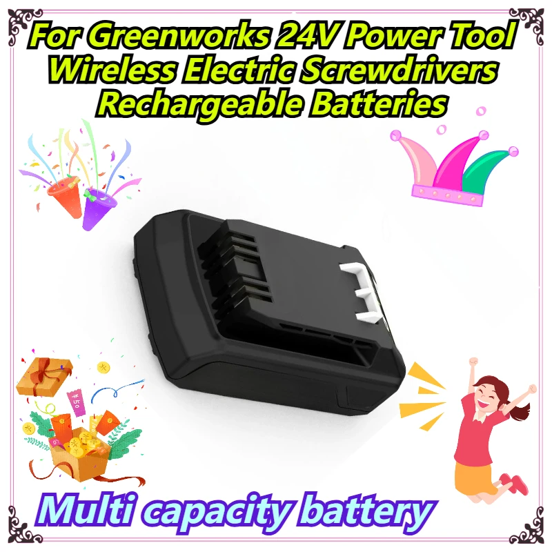 

Multi capacity battery For Greenworks 24V Power Tool Wireless Electric Screwdrivers Rechargeable Batteries