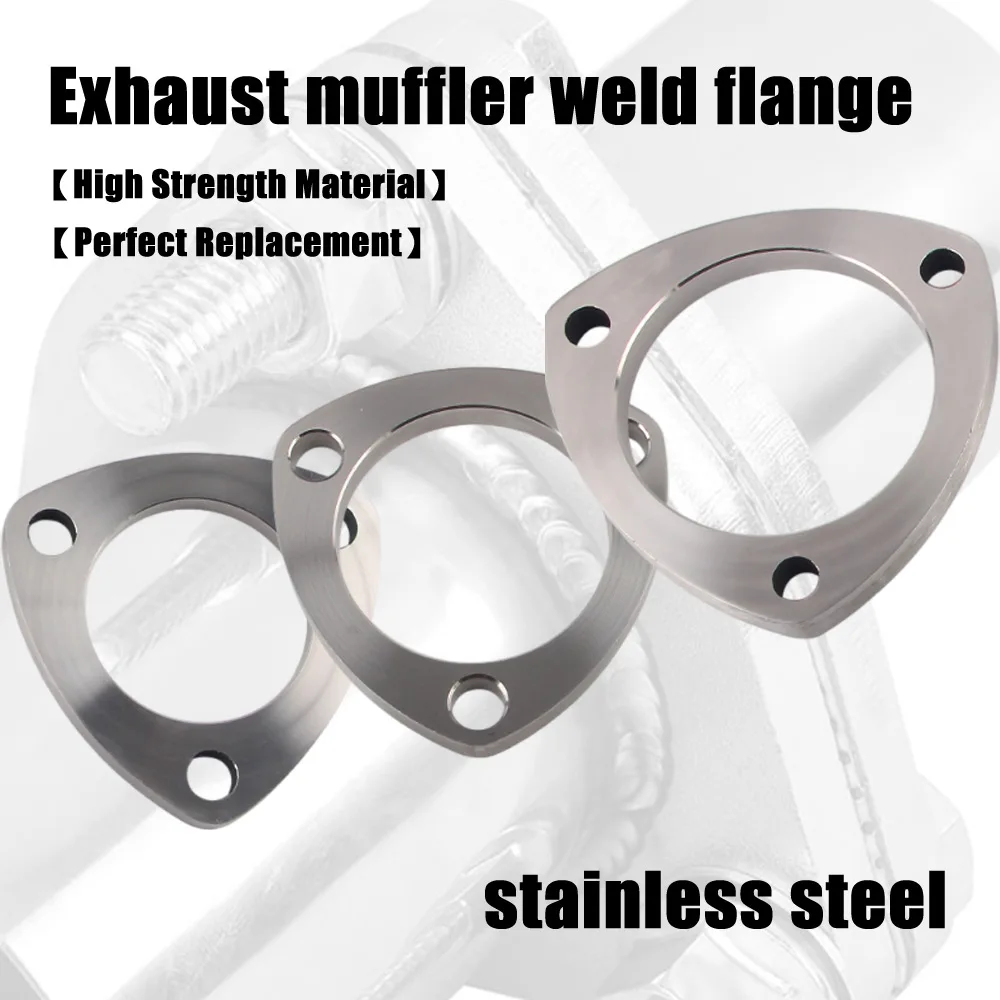 2 /2.5 /3 inch 3-bolt stainless steel exhaust muffler weld flange connection joint