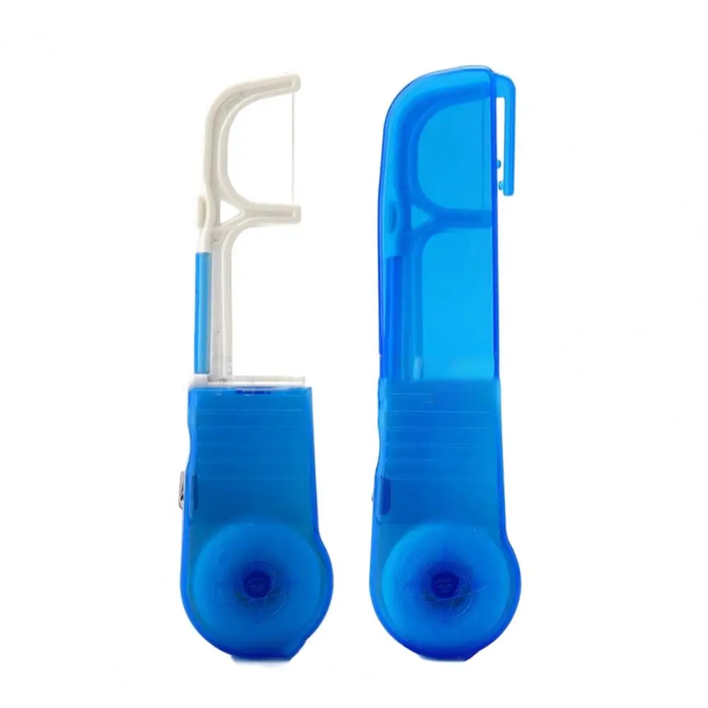 1Box Functional Teeth Pick Holder Convenient Safe PP Cotton Dental Flosser Holder Supplies