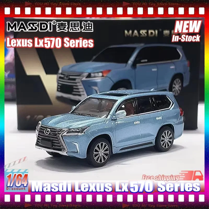 

Новинка в наличии Masdi 1:64 2016, Lexus Lx570, миниатюрная литая модель автомобиля из сплава, индивидуальные детские игрушки, подарки, коллекционное украшение