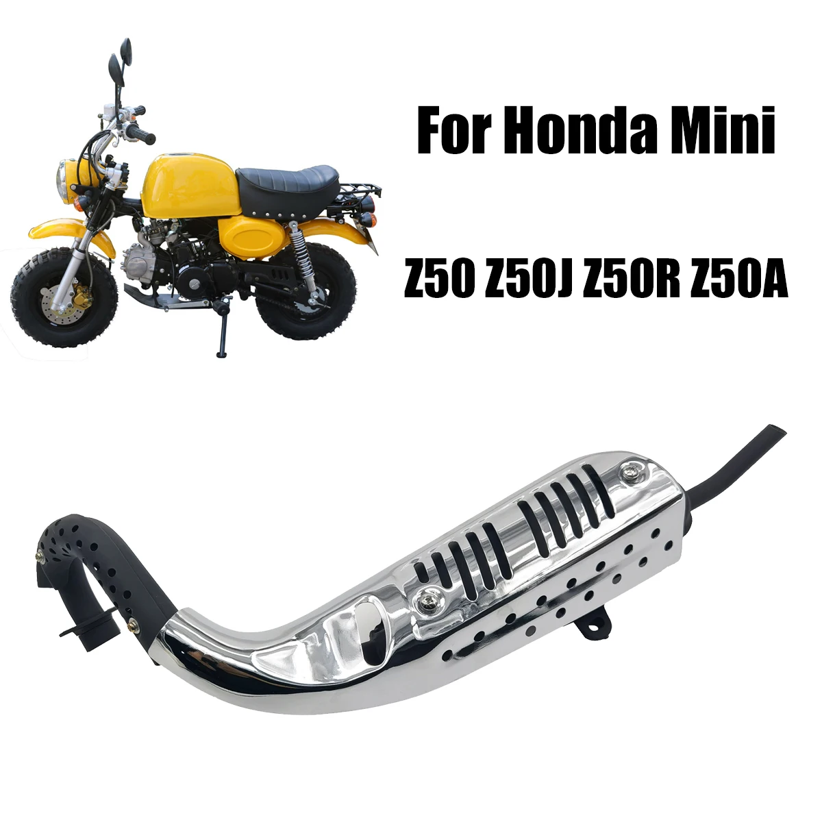 Entire Motorcycle Exhaust Pipe Muffler For Honda Mini Trail Motorcycle Monkey Bike Z50 Z50J Z50R Z50A Universal