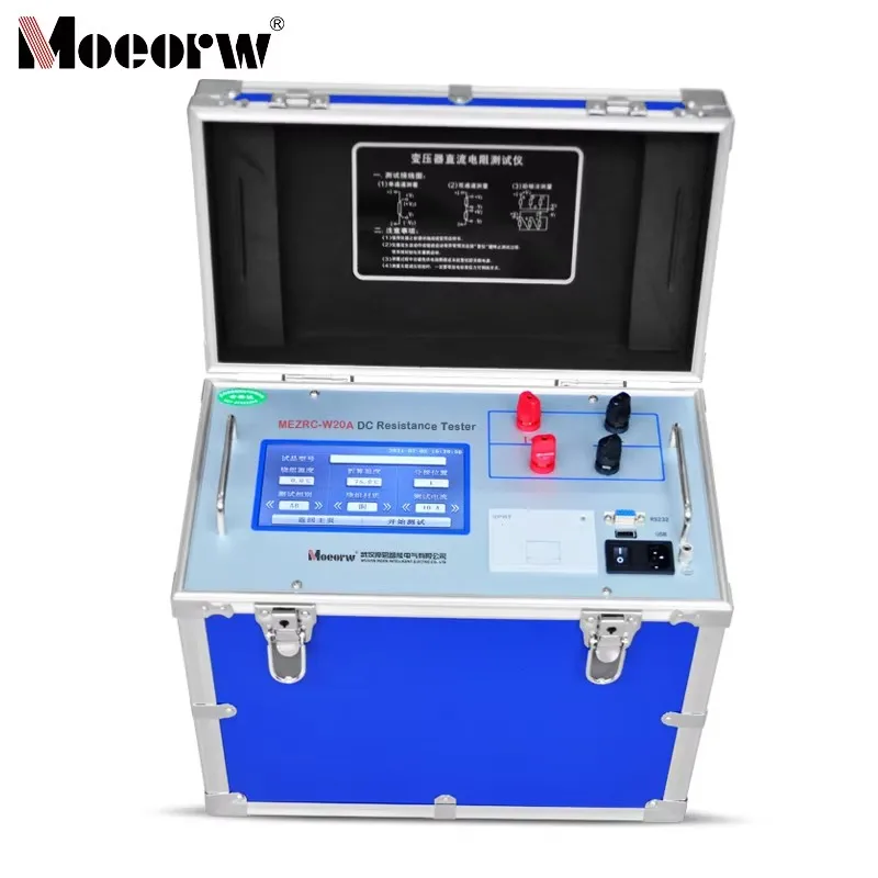 Motor Analyzer MEZRC-W20A DC Winding Resistance Tester Digital Multimeter AC DC Voltage Current Meter 220V 380V High Accuracy