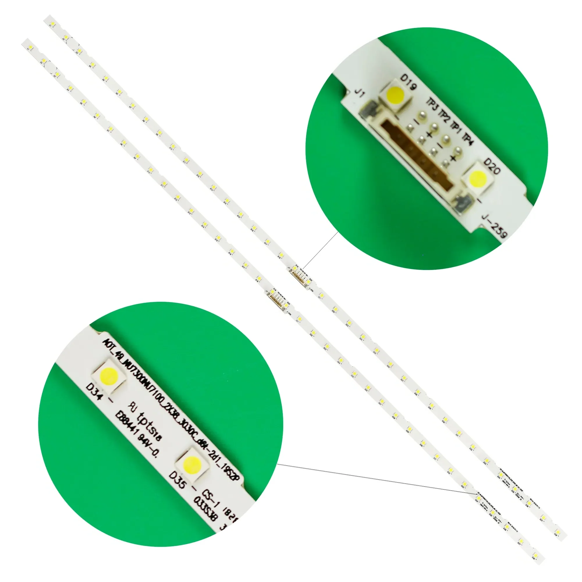 10/20/100/130pcs LED Backlight Strip AOT_49_NU7300_NU7100 UE49NU7100 UE49NU7140 UN49RU7100 UN49RU7100G UN49NU710DF