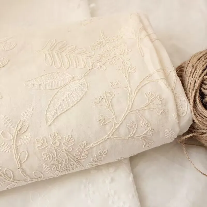 

Raw Cotton Coarse Thread 3D Embroidery Exquisite Flower Branches DIY Bags Clothing