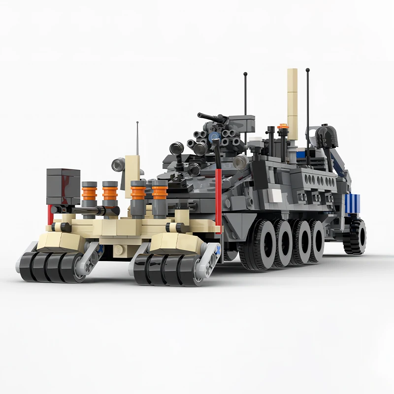 US Army Support Truck M1257A1 Military Engineering Squad Vehicle MOC Technology Building Block Model Kid's Bricks Toys Xmas Gift