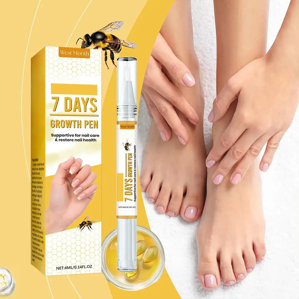 4ml Nail Repair Solution Applied To Nails For Care Of Hand Feet Nails Suit For Nail Damage Onychomycosis Nail Care Y8j5